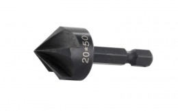 FAMAG Countersink, alloyed tool steel, with 5 edges, point angle 90,Bit shank E6,3:10, 3532010 £4.19